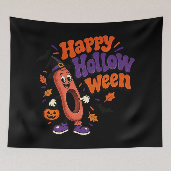 Item preview, Happy Hollow Ween – Funny Halloween Sausage designed and sold by Douglystuff.