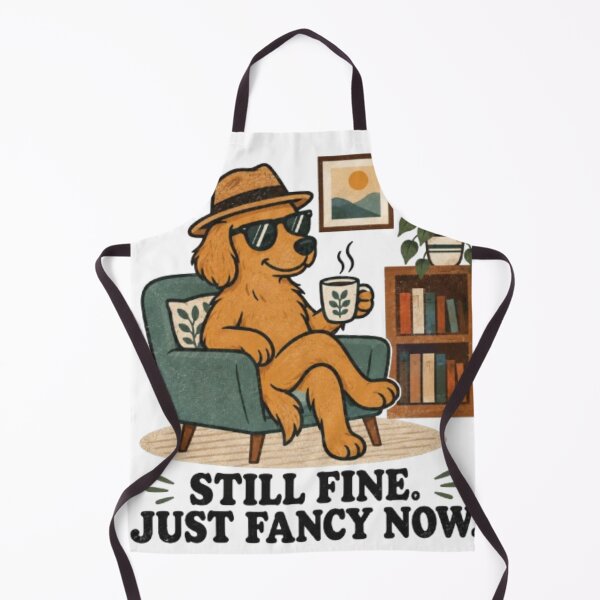 Item preview, Still Fine. Just Fancy Now. - Cool Golden Retriever Coffee Art designed and sold by Aura Craft Co..