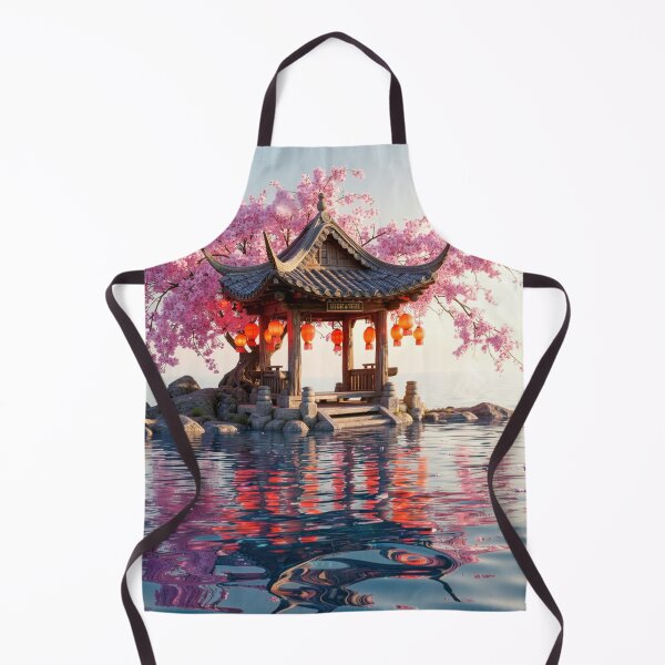 Item preview, Sakura Pavilion Reflections - Temple by the Water designed and sold by nhk999.
