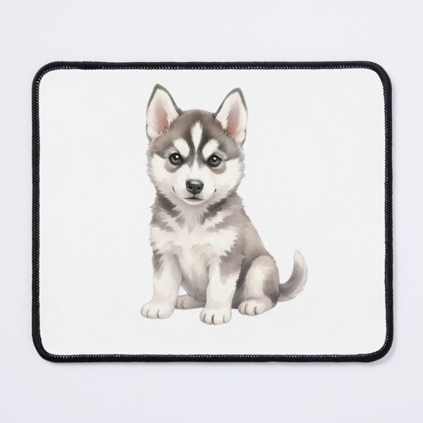 Item preview, Adorable Husky Puppy Watercolour Illustration designed and sold by made by Golightly x.