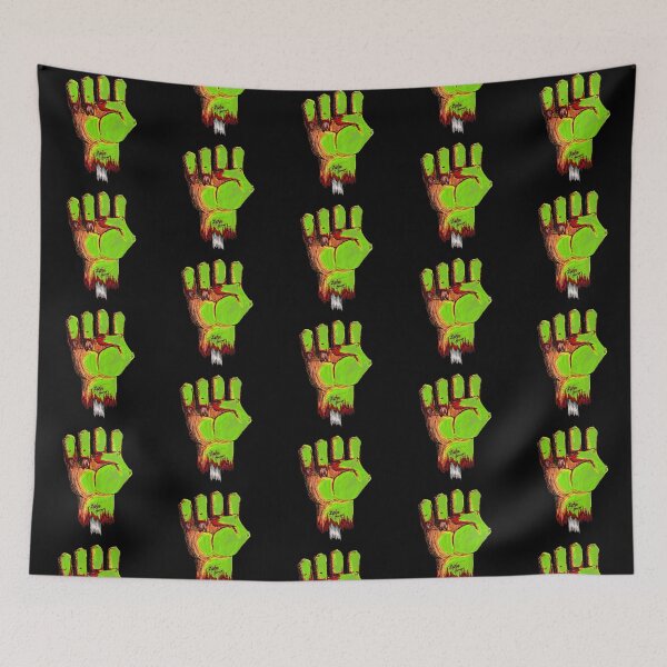 Item preview, Raised Fist Scar-E-Moji (Alien Edition) Toxic Green Zombie Fist designed and sold by Grimmlar.