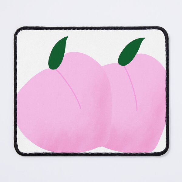 Item preview, Two Pink Peaches With Green Leaves designed and sold by raun.draw.