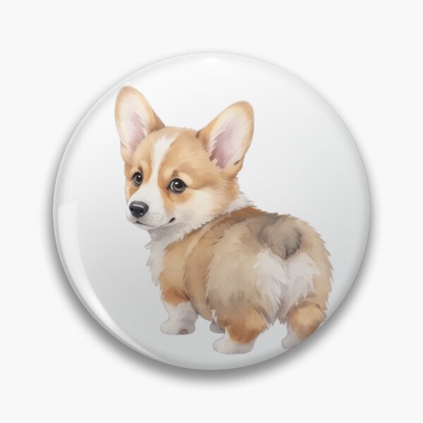 Item preview, Cute Corgi Puppy Watercolour Illustration designed and sold by made by Golightly x.