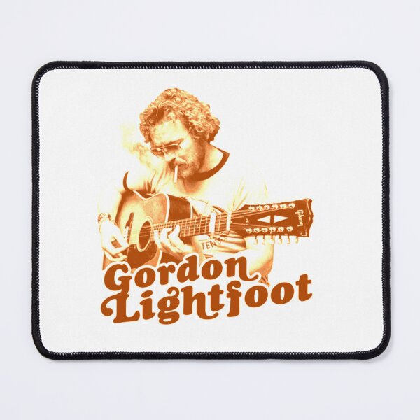 Item preview, Gordon Lightfoot Retro Orange Green Guitar Illustration designed and sold by LesleyKautzer.