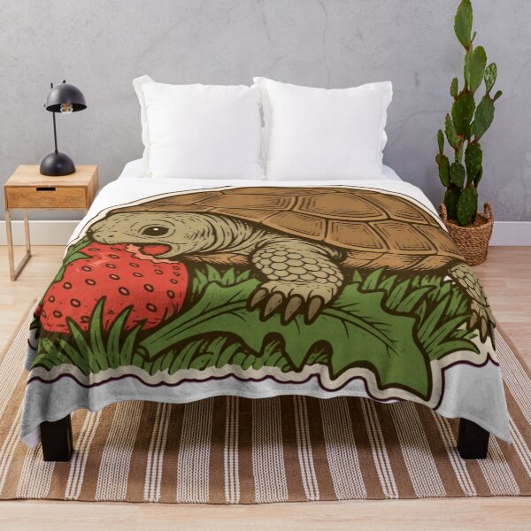 Item preview, Russian Tortoise Sticker | Cute Tortoise Eating a Strawberry Die Cut designed and sold by StickyGuys.