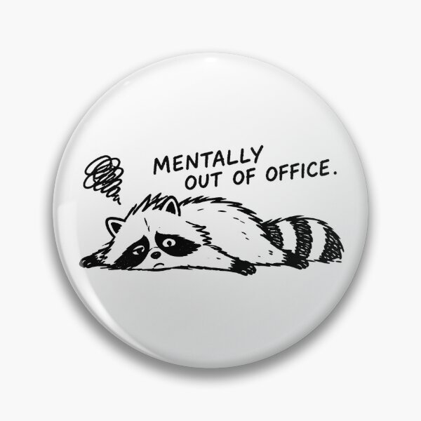 Item preview, Unbothered Raccoon meme designed and sold by ViolettaGlass.