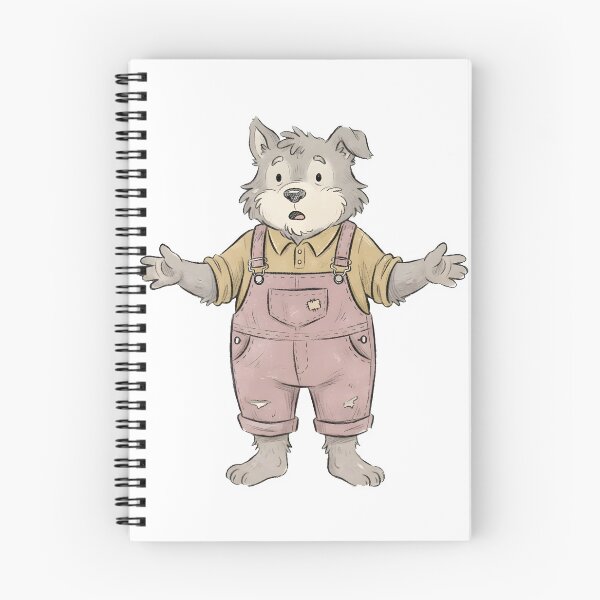 Item preview, Cute Furry Wolf Quirky Animal Art Print & Sticker designed and sold by DuckOddity.