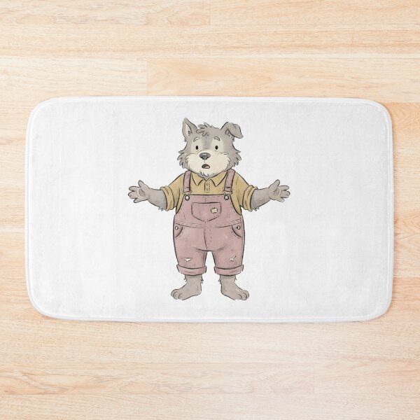 Item preview, Cute Furry Wolf Quirky Animal Art Print & Sticker designed and sold by DuckOddity.
