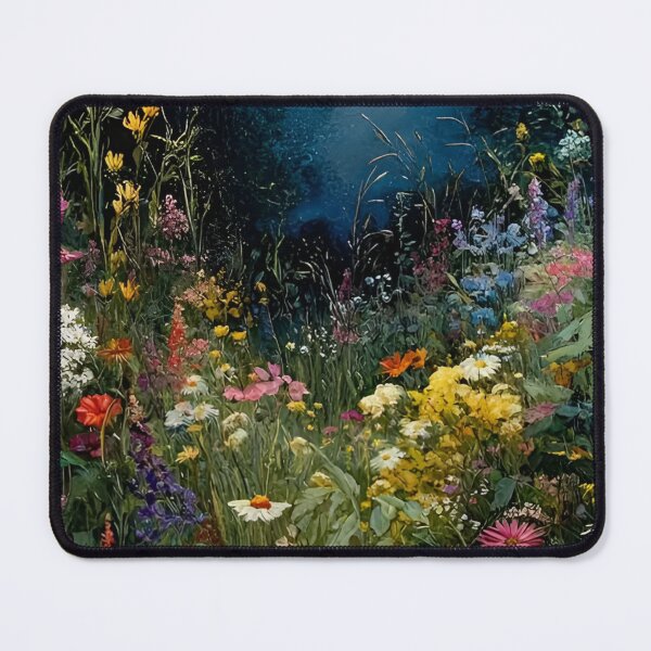 Item preview, Gustav Klimt Flower Garden Vivid Seamless Flowers Vintage Floral Patterns Digital Art Illustration designed and sold by Matt_Smith.