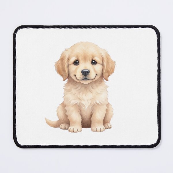 Item preview, Adorable Cute Golden Retriever Puppy Watercolour Illustration designed and sold by made by Golightly x.