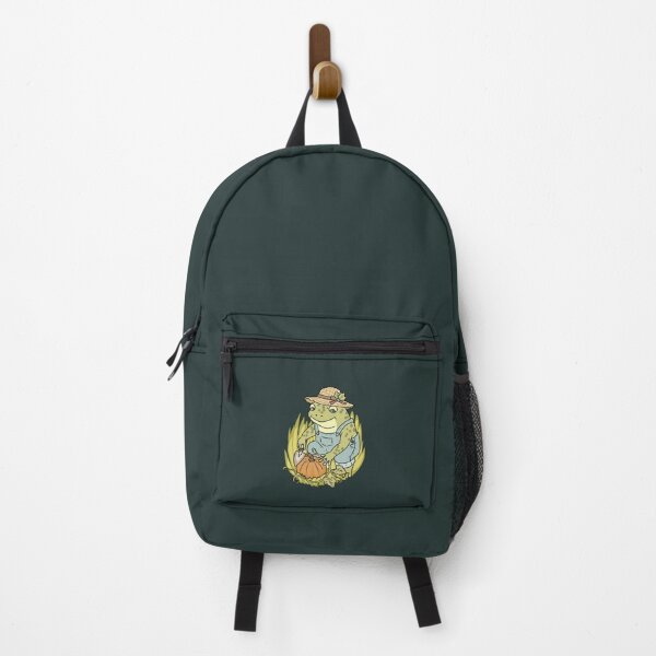 Item preview, Cottagecore Autumn Frog Gardener with Pumpkin  designed and sold by LeshanArt.
