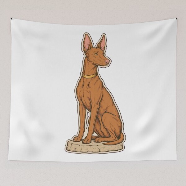 Item preview, Pharaoh Hound Sticker | Blushing Red Sighthound Dog Breed Die Cut designed and sold by StickyGuys.