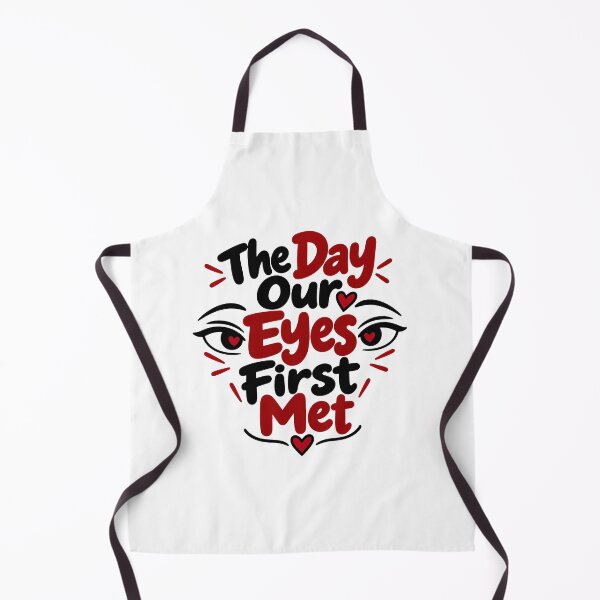 Item preview, The Day Our Eyes First Met – Romantic Love Quote Design designed and sold by Lovestickerco.