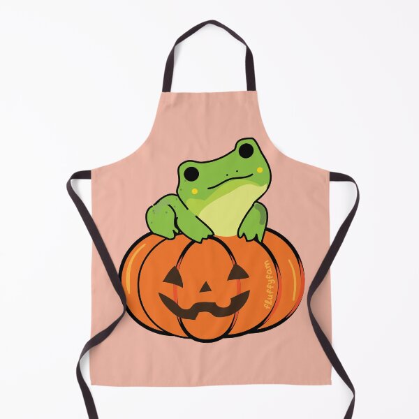 Item preview, Frog on a Jack O lantern Halloween pumpkin designed and sold by fluffyfamcraft.
