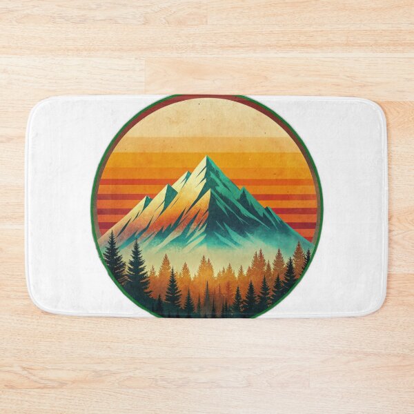 Item preview, retro mountain with trees  vintage  designed and sold by Expressions-Sel.