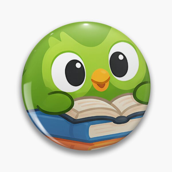 Item preview, Duo Owl Kawaii – Cute Green Owl Language Learning Design designed and sold by JuanitoCarteras.