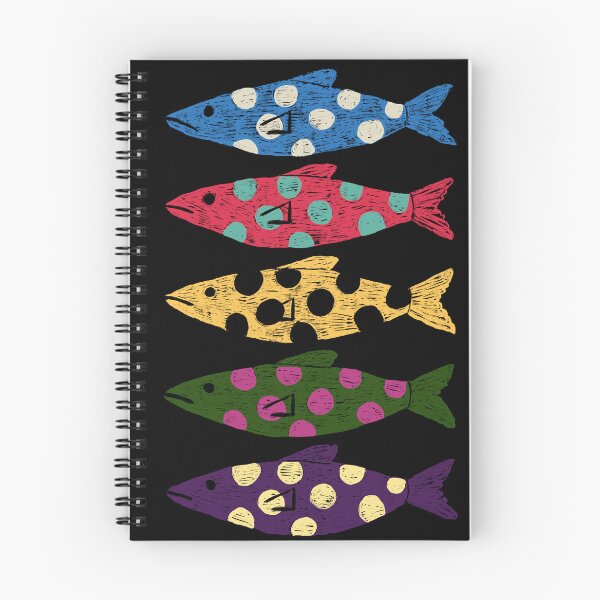 Item preview, Row of Polka Dot Colorful Fish designed and sold by wildjellybeans.