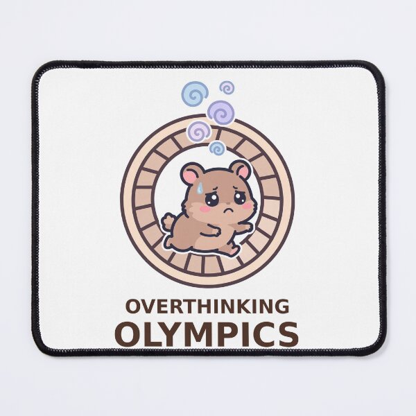 Item preview, Overthinking Olympics - Kawaii Hamster designed and sold by Visual Dept..