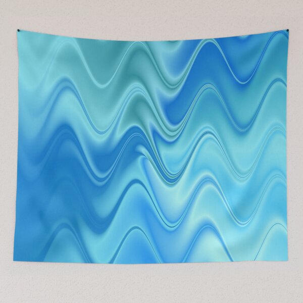 Item preview, Abstract Wavy Blue Pattern designed and sold by ArtbyDebbieC.