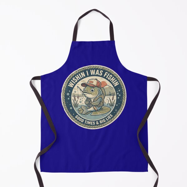 Item preview, Wishin' I Was Fishin' – Vintage Retro Lake Fishing Outdoor Art designed and sold by Evelashop.