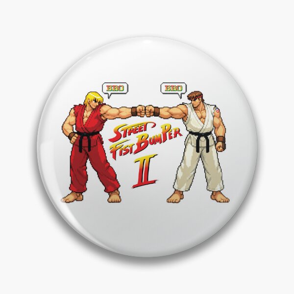 Item preview, Ken and Ryu Bros Street Fist Bumper 2 designed and sold by Ctrl+AltGalaxy.