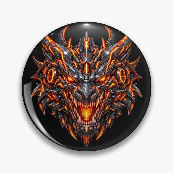 Item preview, Cyberpunk Cyber Dragon Mecha Neon Art designed and sold by RiteshCenter .
