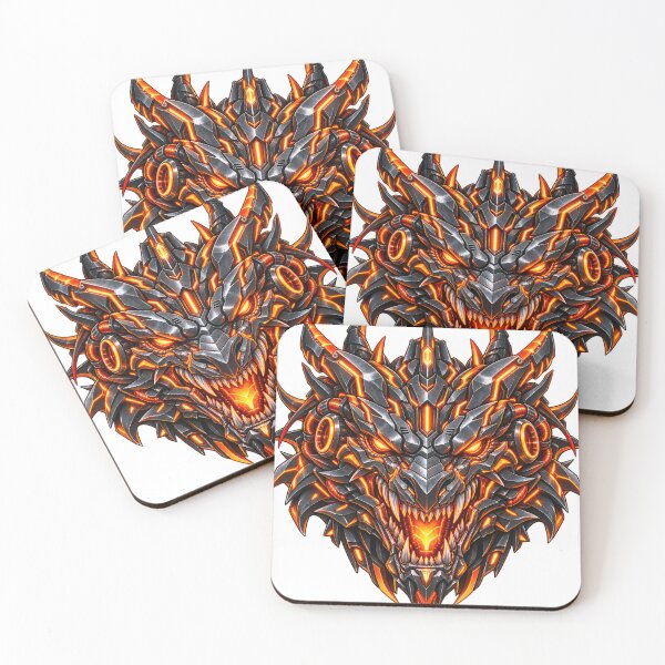 Item preview, Cyberpunk Cyber Dragon Mecha Neon Art designed and sold by RiteshCenter .