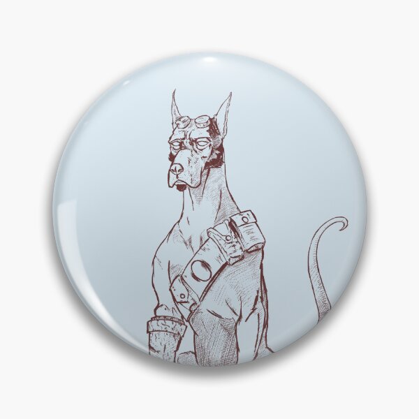 Item preview, Hell Doberboy lineart - halftone designed and sold by patricioguerra.