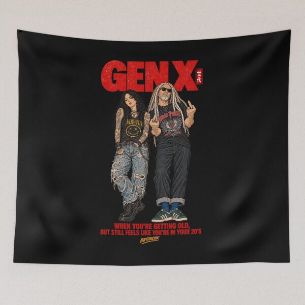 Item preview, Getting Old But Still 20s Gen X Rock Attitude Funny designed and sold by BRTHRCNK01.