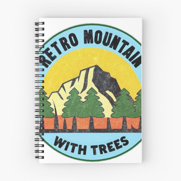 Item preview, Retro mountain with trees  vintage Art designed and sold by Expressions-Sel.