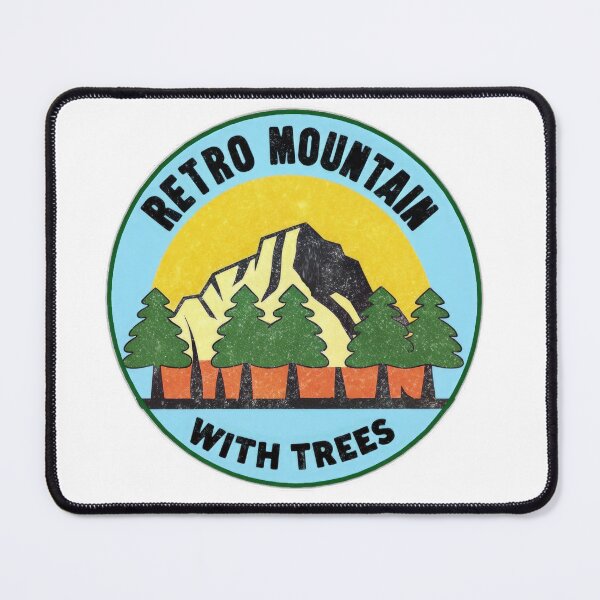 Item preview, Retro mountain with trees vintage Art designed and sold by Expressions-Sel.