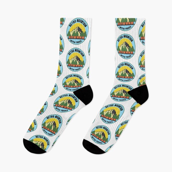 Item preview, Retro mountain with trees  vintage Art designed and sold by Expressions-Sel.