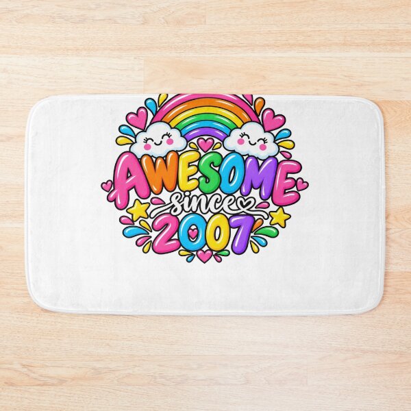 Item preview, Awesome Since 2007 Birthday Born In 2007 Seventeenth Celebration designed and sold by drawwiika+44.