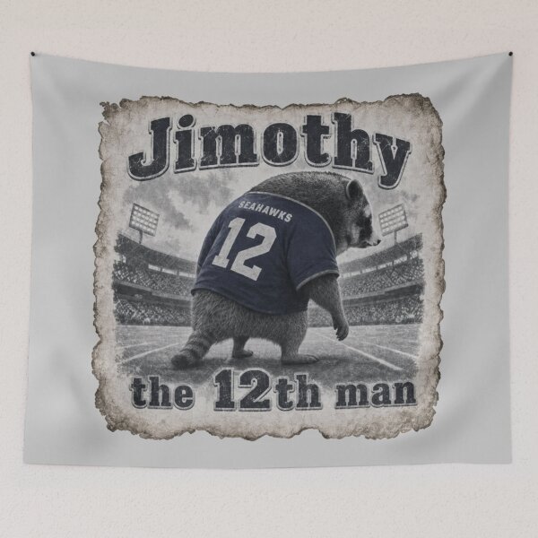 Item preview, Jimothy - the 12th man - vintage designed and sold by Shy Fractal Designs.