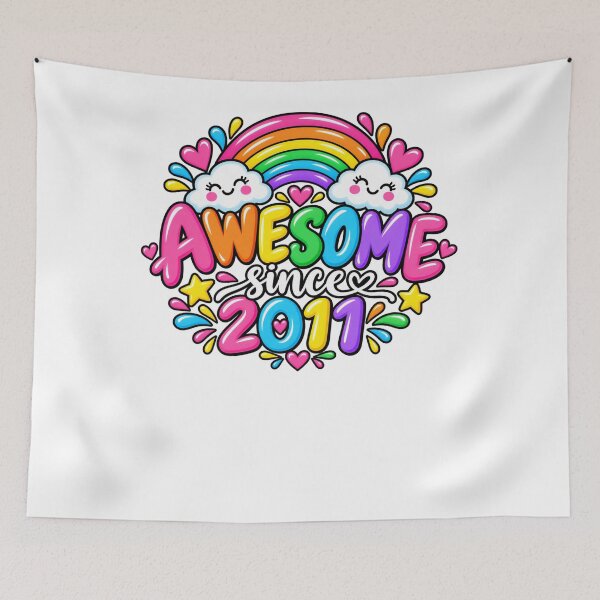 Item preview, Awesome Since 2011 Birthday Born In 2011 Youth Celebration designed and sold by drawwiika+44.
