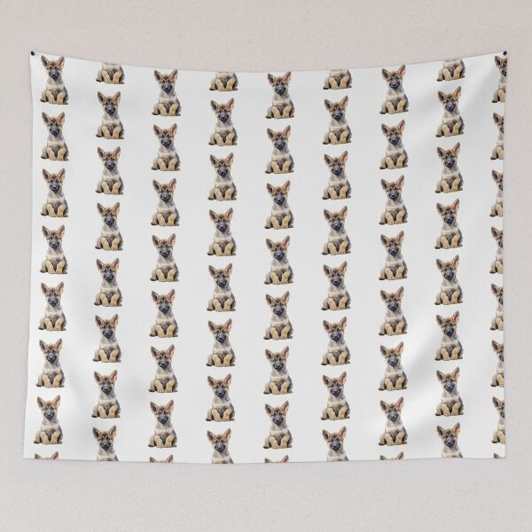 Item preview, Lupine Flower Puppy | Elegant Botanical Floral Art designed and sold by Mandayartstudio.