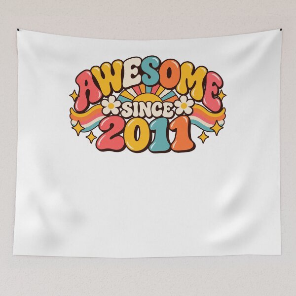 Item preview, Awesome Since 2011 Born 2011 Birthday Gift designed and sold by drawwiika+44.