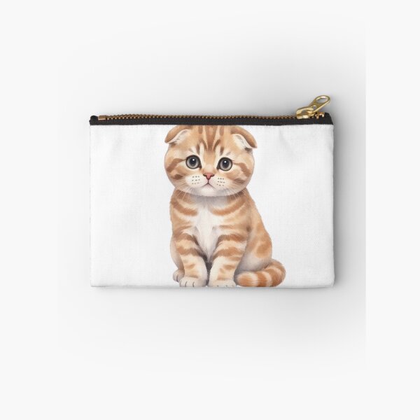 Item preview, Adorable Scottish Fold Kitten Watercolour Illustration designed and sold by made by Golightly x.