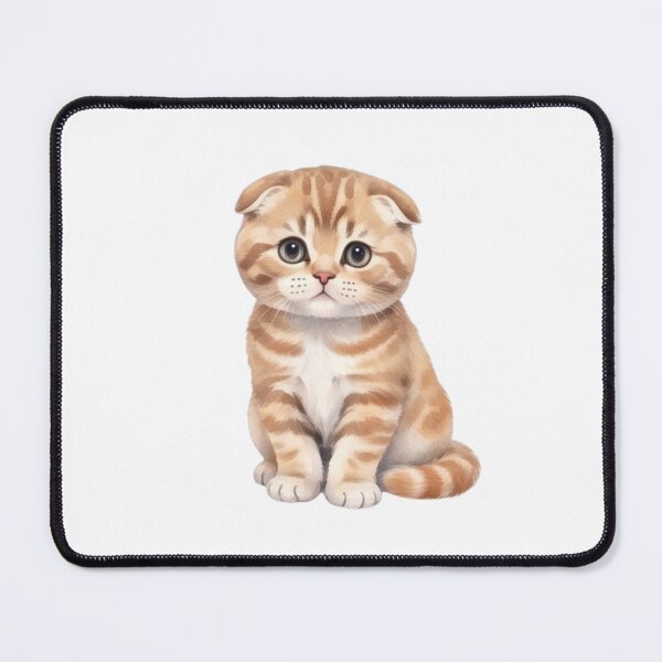Item preview, Adorable Scottish Fold Kitten Watercolour Illustration designed and sold by made by Golightly x.