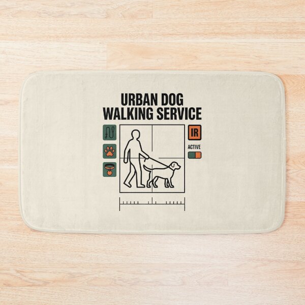 Item preview, Urban Dog Walking Service Technical Pet Lover designed and sold by SplashTastic.