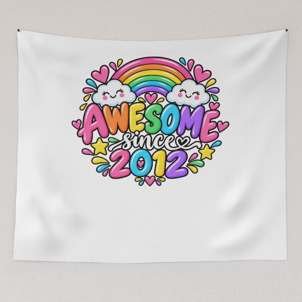 Item preview, Awesome Since 2012 Birthday Gift Born In 2012 Girls Celebration designed and sold by drawwiika+44.