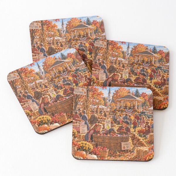 Item preview, Maplewood Harvest Festival Small Town Americana designed and sold by PuzzlingRooster.