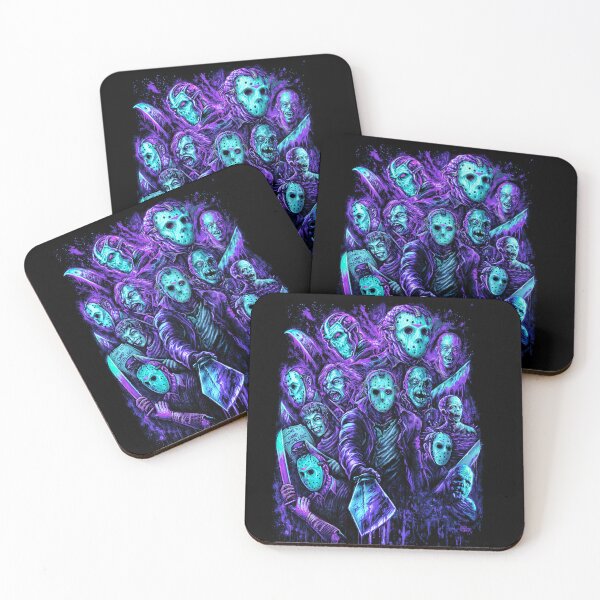 Item preview, Neon Retro Jason 8- bit Horror Evolution designed and sold by monstermangraphic.