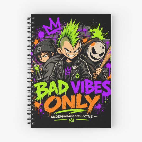 Item preview, Bad Vibes Only – Underground Punk Streetwear designed and sold by Aura Craft Co..