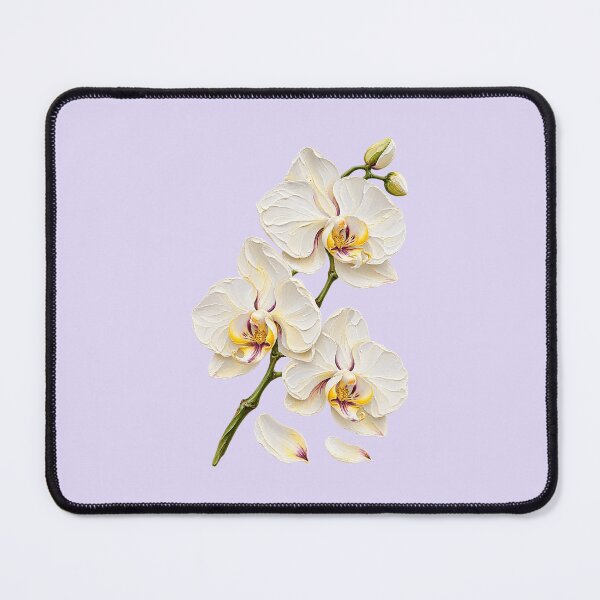 Item preview, White Orchids in Impasto Grace designed and sold by NinePixel.