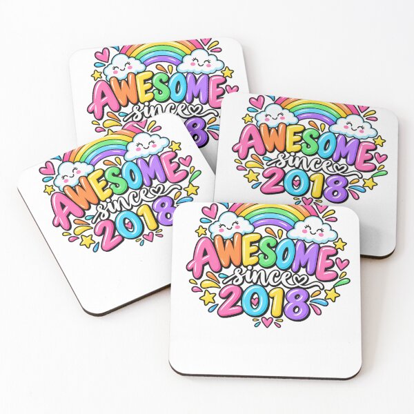 Item preview, Awesome Since 2018 Birthday Born 2018 Celebration designed and sold by drawwiika+44.
