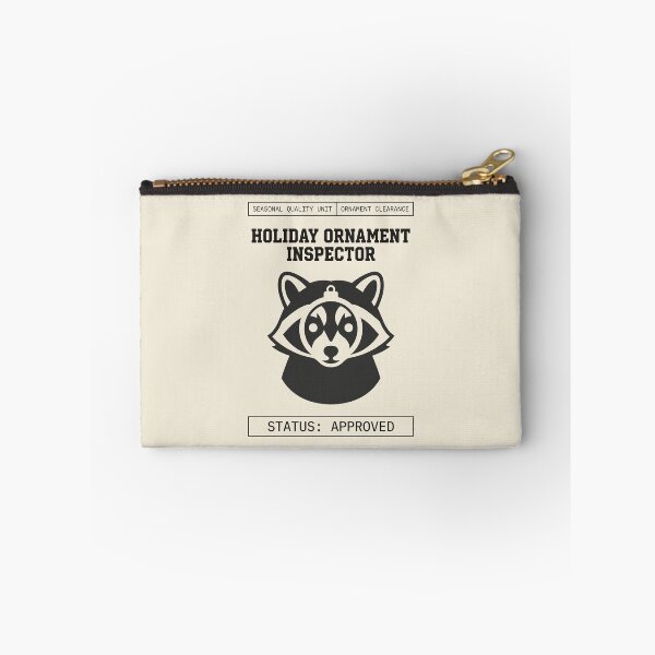 Item preview, Holiday Ornament Inspector Raccoon Christmas Humor designed and sold by SplashTastic.