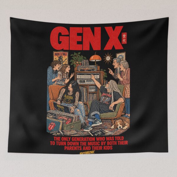 Item preview, Turn Down The Music Gen X Parents And Kids Funny Vinyl designed and sold by BRTHRCNK01.