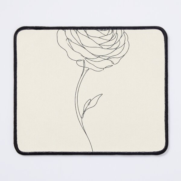 Item preview, Single Ranunculus | Minimalist Line Art Botanical Print designed and sold by Zaramodo.