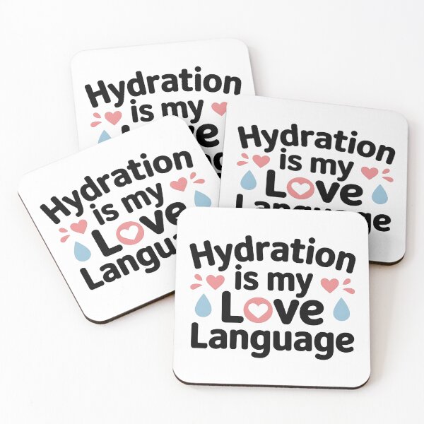 Item preview, Hydration Is My Love Language – Funny Hydration Nurse & Nursing Humor Design designed and sold by CuteDesignables.